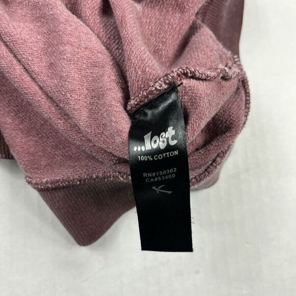 Lost Enterprises Men’s Hoodie Small Maroon Full Zip Surf Skate Casual Streetwear - Picture 8 of 12